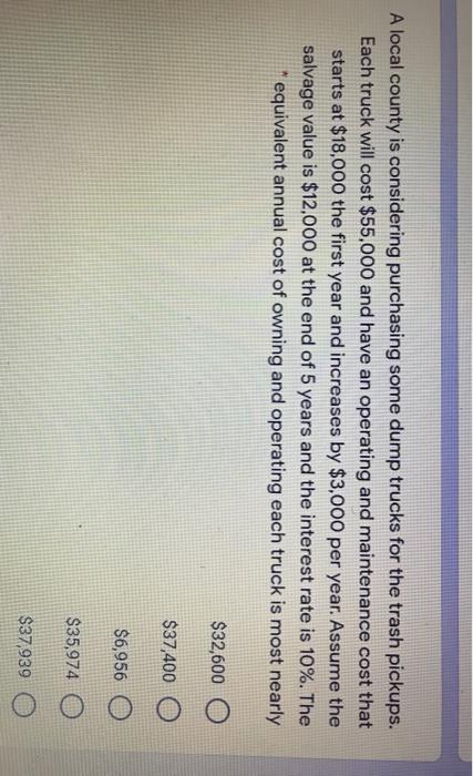 A local county is considering purchasing some