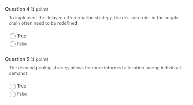 Question 4 (1 point) To implement the delayed