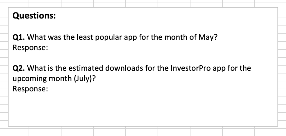 It's an excel question that should be calculated