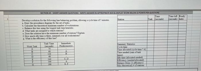 SECTION 12 SHORT ANSWER QUESTIONS WRITE ANSWER IN