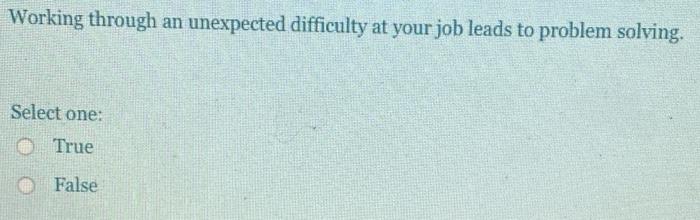 If you are having difficulty accepting a problem,