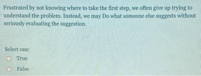 If you are having difficulty accepting a problem,