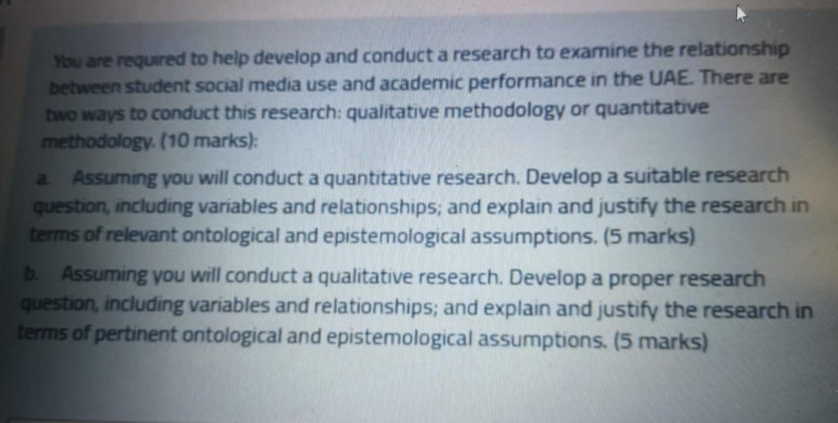 Please help You are required to help develop and