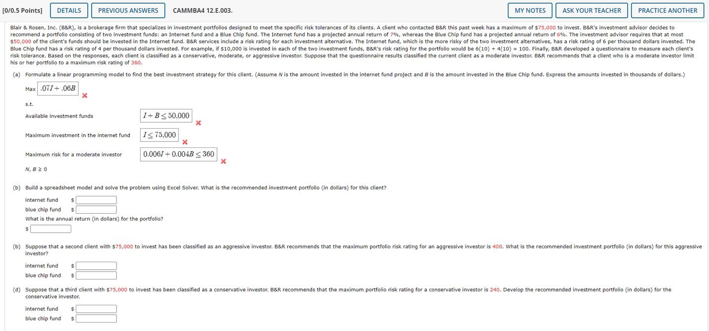 his or her portfolio to a maximum risk rating of