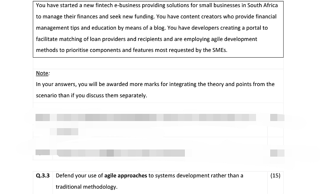 You have started a new fintech e-business