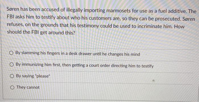 Sren has been accused of illegally importing