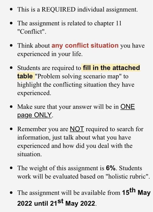 Subject: MGT233 What is the problem? What are