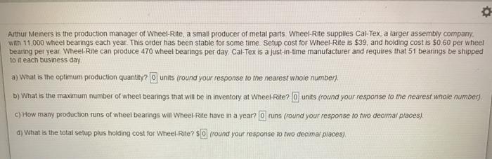 Arthur Meiners is the production manager of