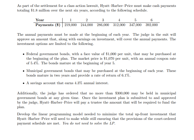 As part of the settlement for a class action