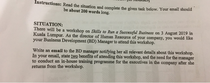 [10 WICKS Instructions: Read the situation and