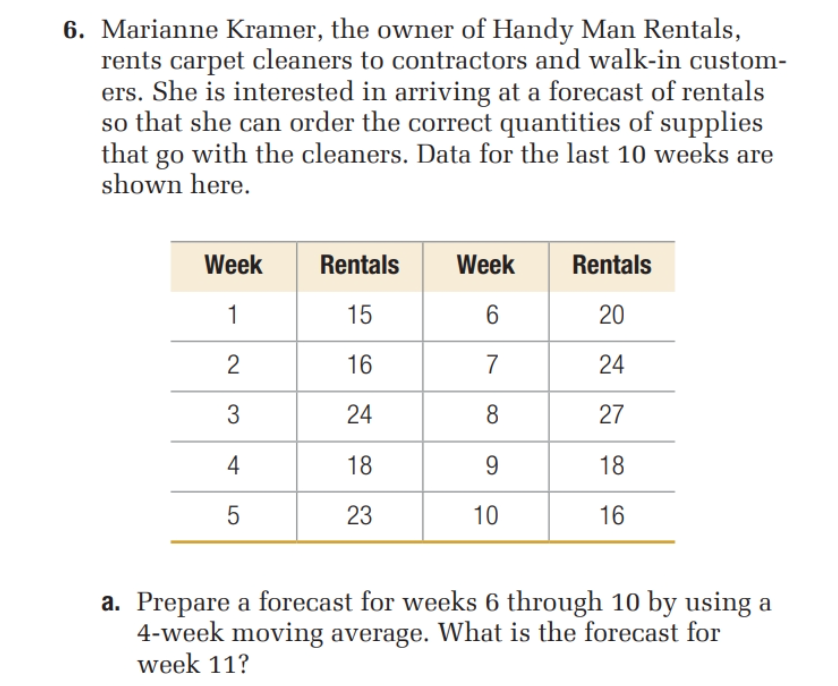 - Problem #6 , Part a only, pg-317 6. Marianne
