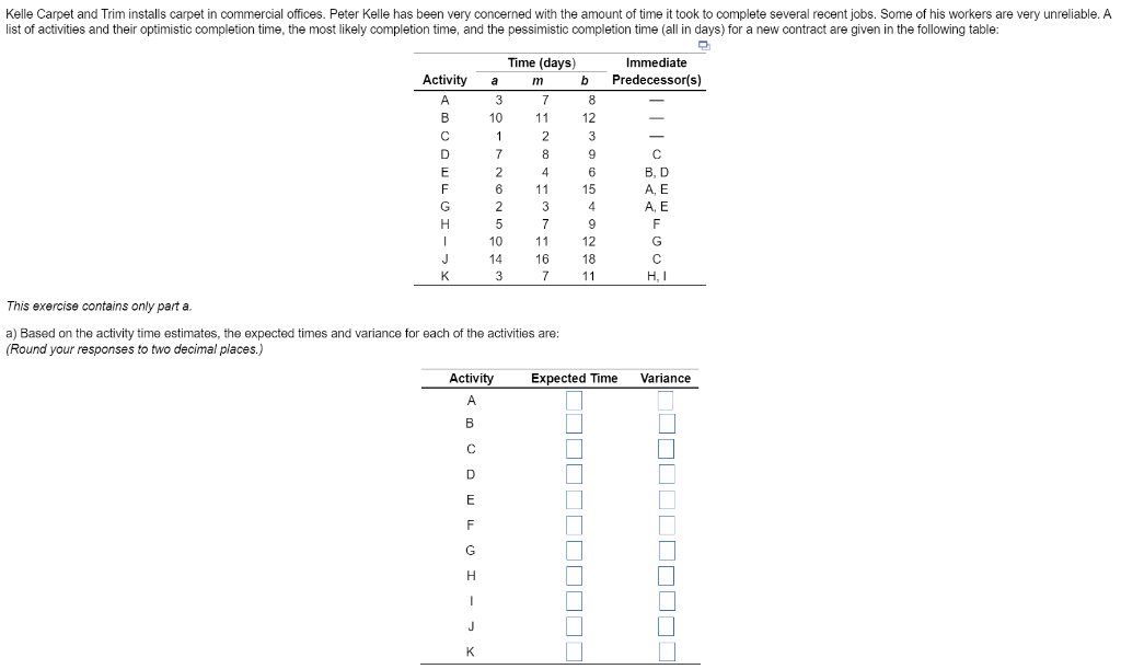 This exercise contains only part a. a) Based on
