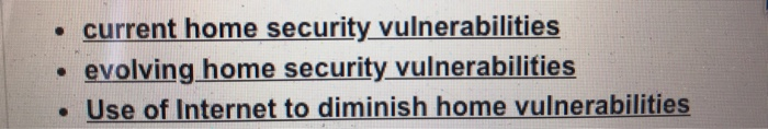 . . current home security vulnerabilities