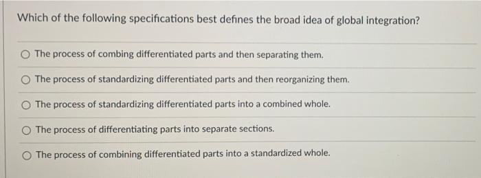 Which of the following specifications best