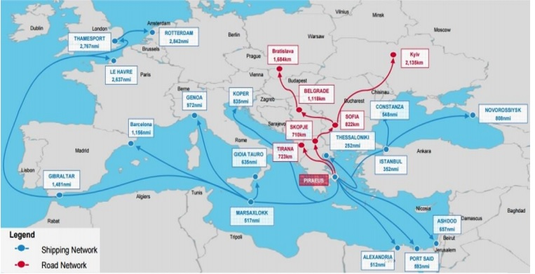 The picture below shows the location of the ports