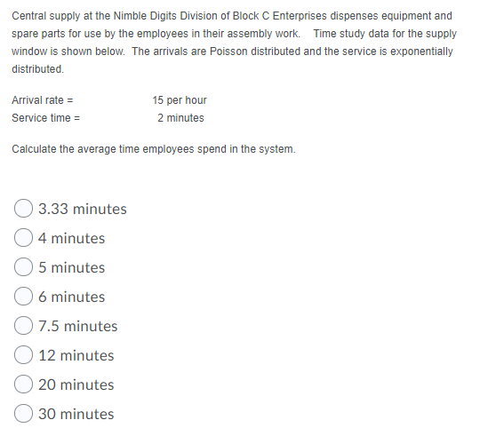 Central supply at the Nimble Digits Division of
