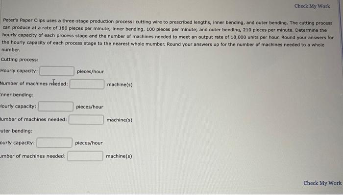 Check My Work Peter's Paper Clips uses a