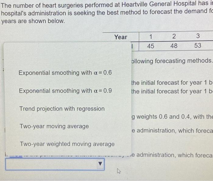 The number of heart surgeries performed at