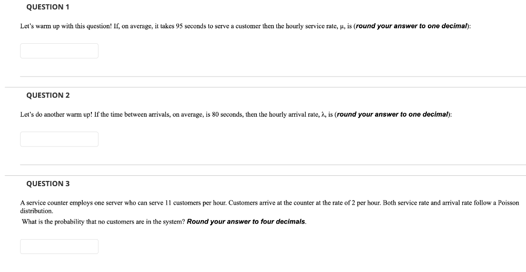 Let's warm up with this question! If, on average,