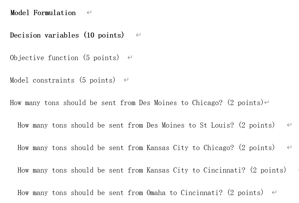 For each of the following questions, explain how