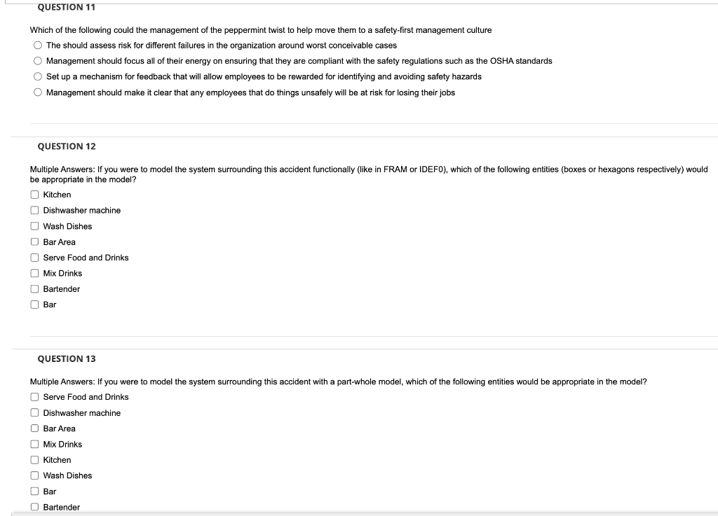 Which of the following could the management of