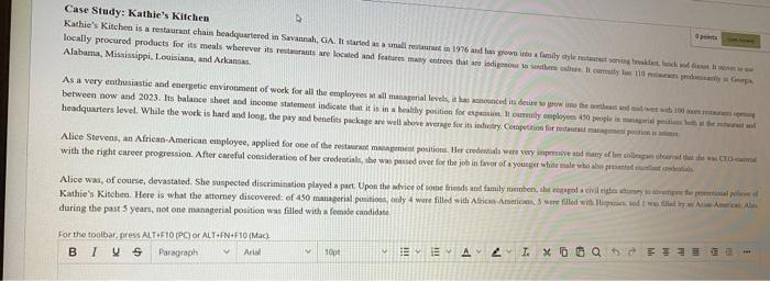 Case Study: Kathie's Kitchen Kathie's Kitchen is