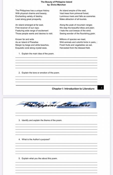 I have a literature questions pls help me The