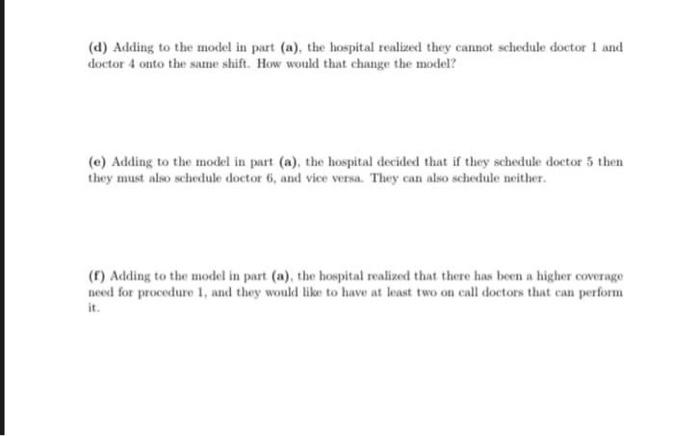 please solve all parts by hand Problem 1 A