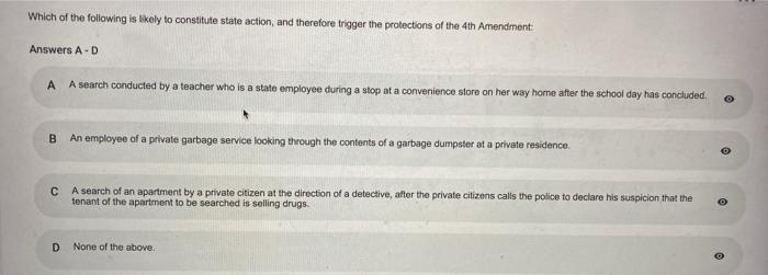 Which of the following is likely to constitute