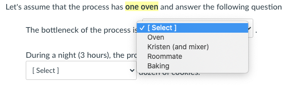 Kristen's Cookie Company - basic problem setting