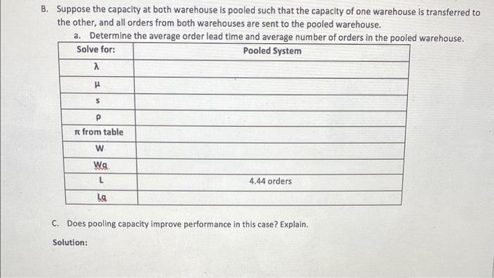 1. A company owns two warehouses. The number of