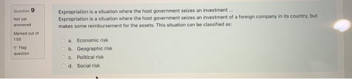 Question 6 Not yet answered Marked out of 1.00