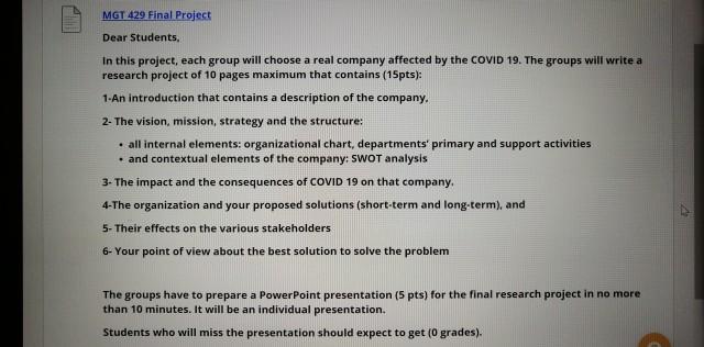 Quistion : the orgniazation and your proposed