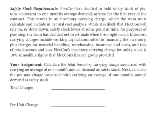 CALCULATING INVENTORY CARRYING CHARGES AT FLEXCON