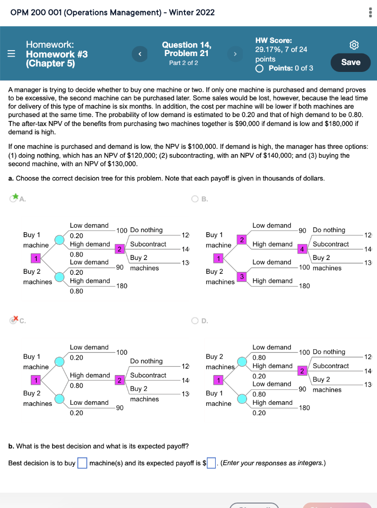 OPM 200 001 (Operations Management) - Winter 2022