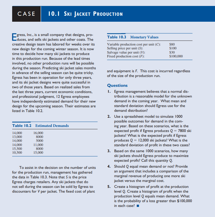 For question number 3, use the following Q values