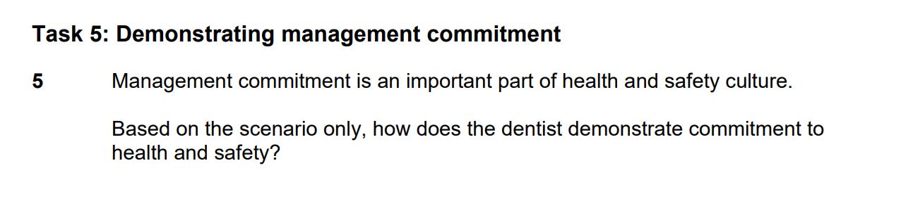 Q5. Please read the scenario carefully and answer