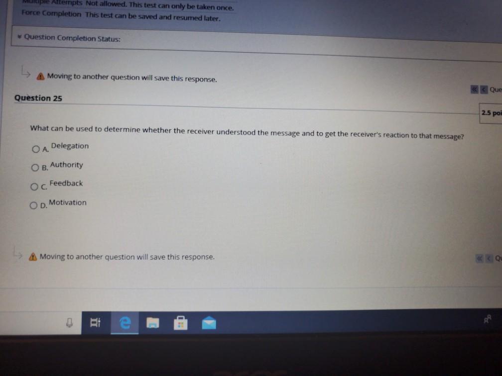 uple Altempts Not allowed. This test can only be