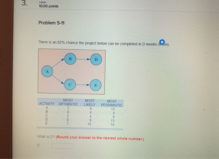 1000 points Problem 5-5 Your project to obtain