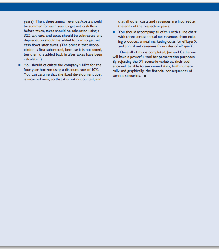 Be sure to create an interactive model with all