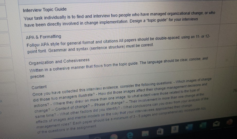 Content Once you have collected this interview