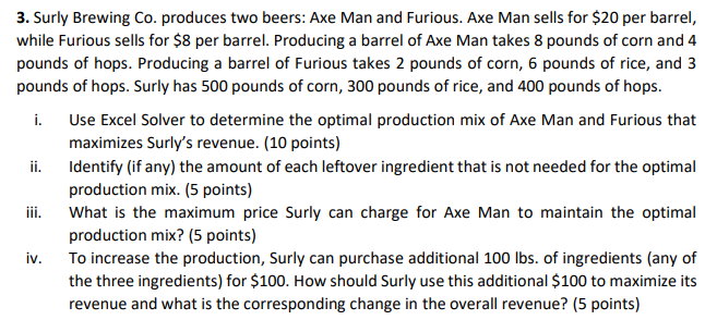 3. Surly Brewing Co. produces two beers: Axe Man