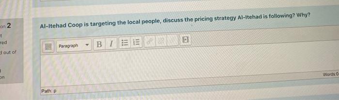 on 2 Al-Itehad Coop is targeting the local