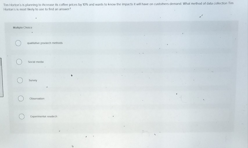 Tim Horton's is planning to increase its coffee