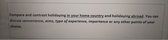 i want help in this task. thank u Compare and