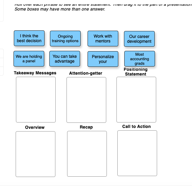 Check my work Planning a Presentation For nearly