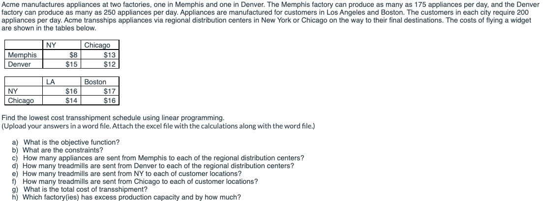 Please show your calculations Acme manufactures