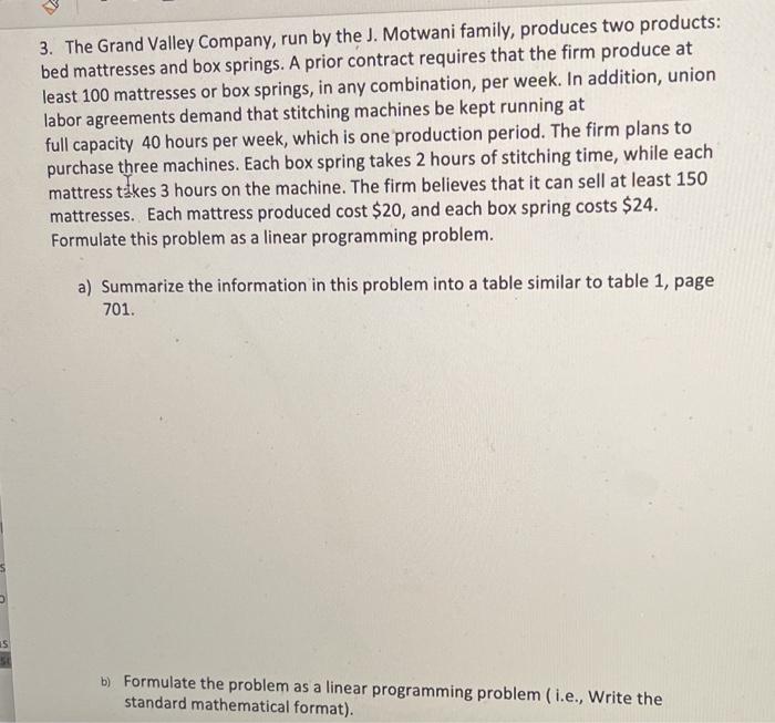 3. The Grand Valley Company, run by the J.