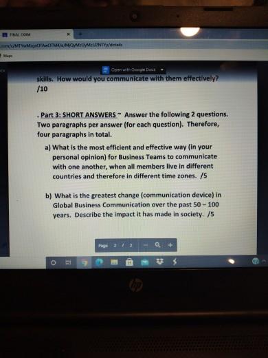 DAM MOMONY Open with Goo Doce skills. How would