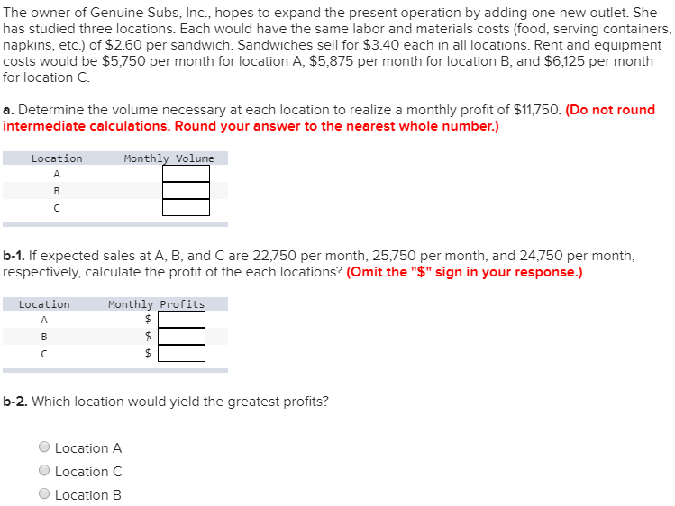 The owner of Genuine Subs, Inc., hopes to expand